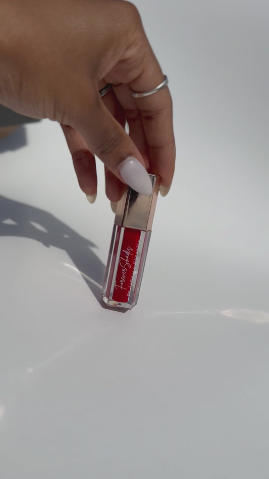 FLY GIRL Vibrant Red Lip Gloss – Bold Pigmented High-Shine Gloss