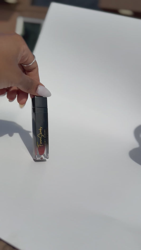 Cecilia Lip Gloss – Sheer Nude Sparkle Topper Gloss | Very Demure Collection